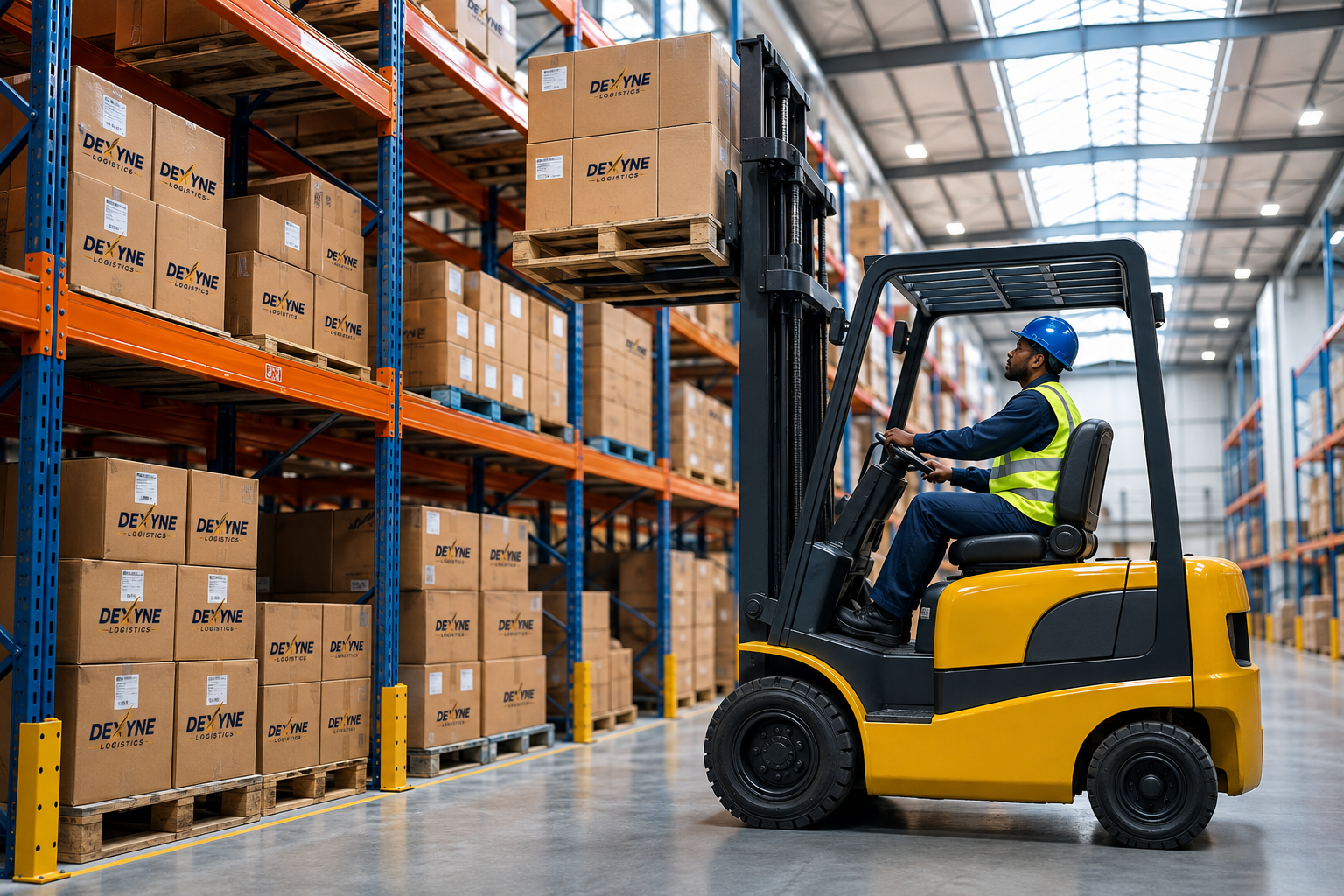 Dexyne forklift at work
