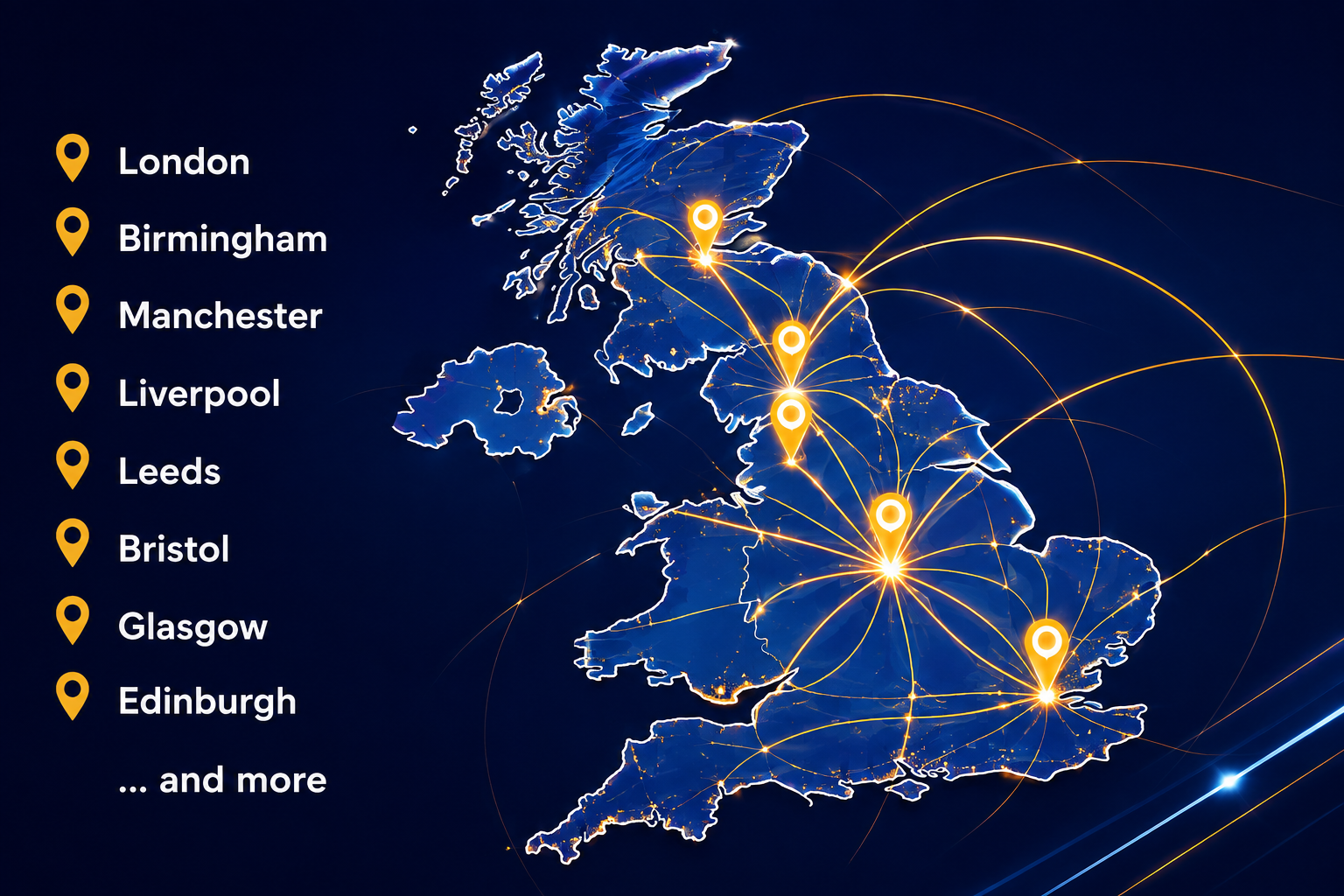 Dexyne coverage across the UK